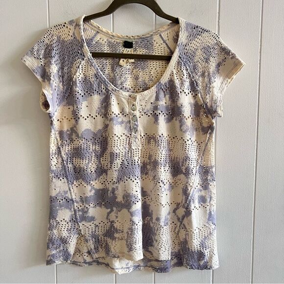 We the Free Tie Dye Eyelet Top - Picture 1 of 10